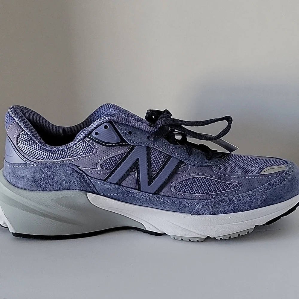 New Balance 990 Men's Lavender Mesh & Suede Sneakers Made In USA NEW! Size 9 - Picture 6 of 7